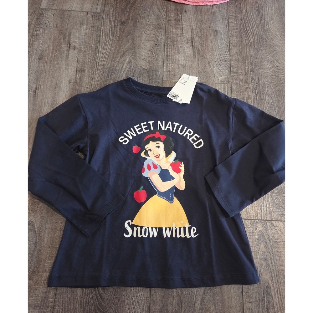 H&m girls snow white tee size 6x